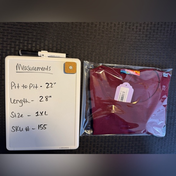 Chic Maroon Women's Blouse - Picture 6 of 6